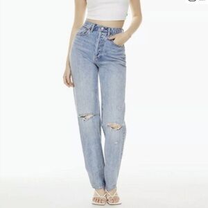 Dress Forum the Joni high rise loose 29L buttonfly size 25 distressed